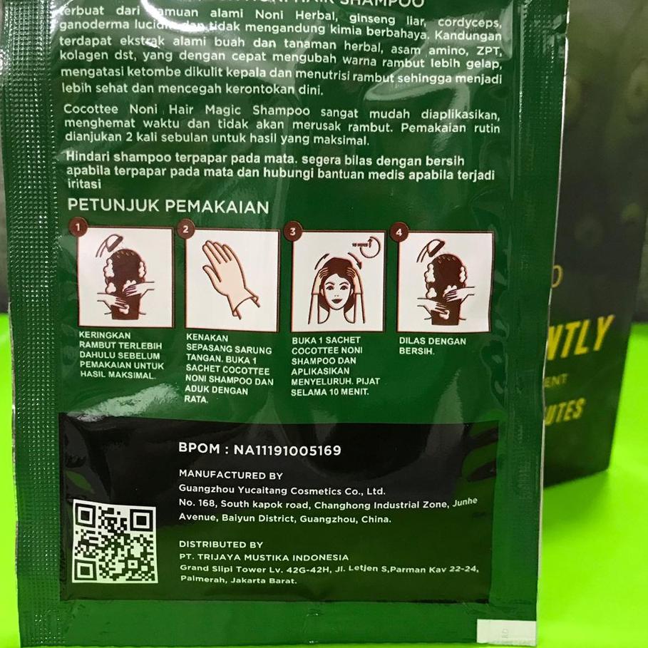 ➽ COCOTTEE NONI HAIR MAGIC SHAMPOO BPOM - BSY GO BLACK - BSY SHAMPO NONI ♞