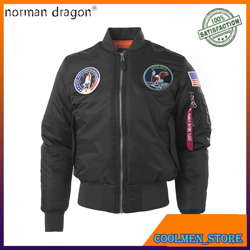 Jaket Pria Bomber Impor Eksklusif Apollo Winter Thick US air force pilot flight bomber jacket ma-1