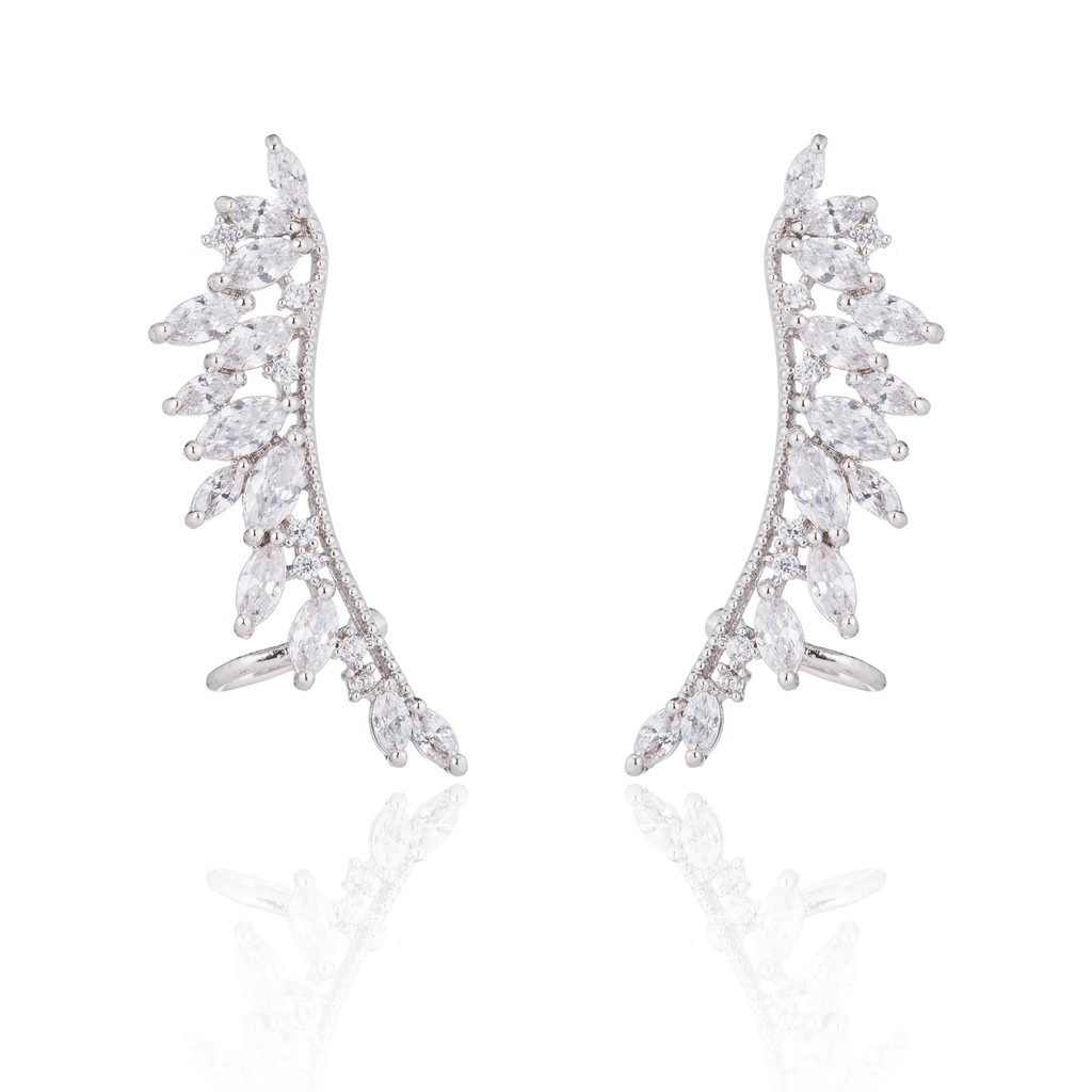 Anting Pesta Silver Perak S925 Wanita Murah AAS007 motif bunga cocok hadiah