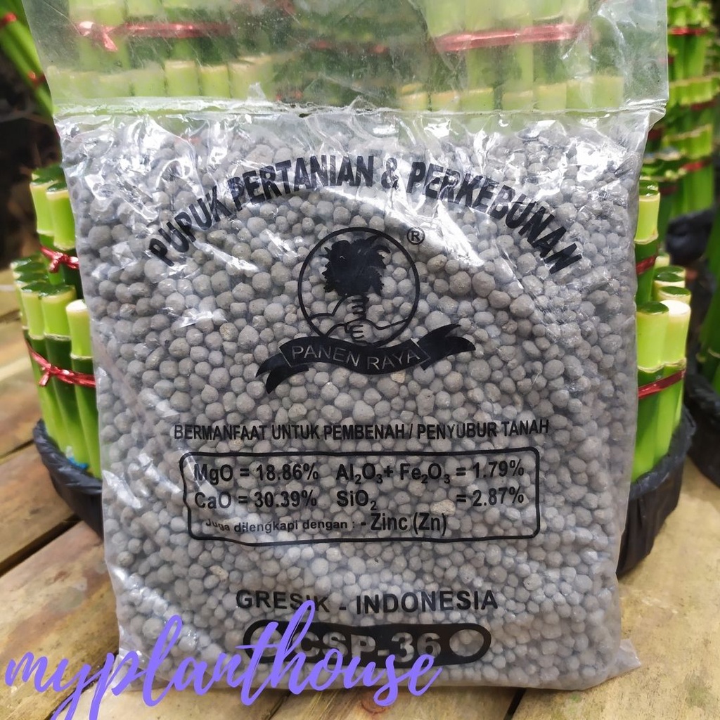 Pupuk Pertanian dan Perkebunan CSP - 36 ( 500 Gram ) | Pembenah & Penyubur Tanah