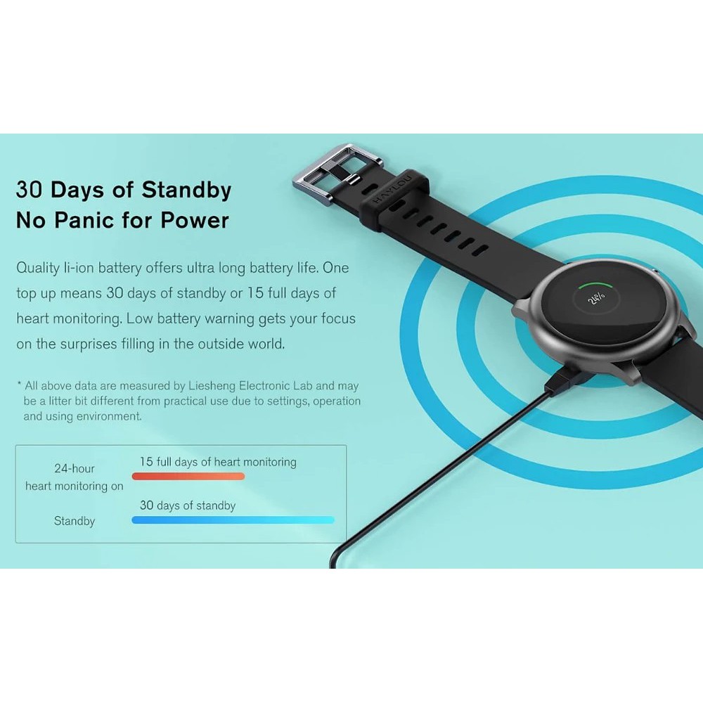 Haylou LS05 Solar TFT Touch Screen Smartwatch IP68 English Ver-3