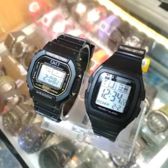 JAM TANGAN PRIA WANITA QNQ Q&Q QQ DIGITAL MURAH SEGI KOTAK GROSIR JAM TANGAN