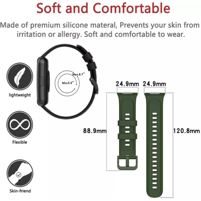 STRAP SILICONE TALI HUAWEI WATCH FIT 2 2022 SOFT SILIKON SILICON RUBBER WRISTBAND TALI JAM SMART WATCH HUAWEI WATCH FIT 2 2022 STRAP HUAWEI WATCH FIT 2 2022 PENGGANTI STRAP SILIKON HUAWEI WATCH FIT 2 TALI JAM SMARTWATCH HUAWEI WATCH FIT2 2022 TALI SILICON