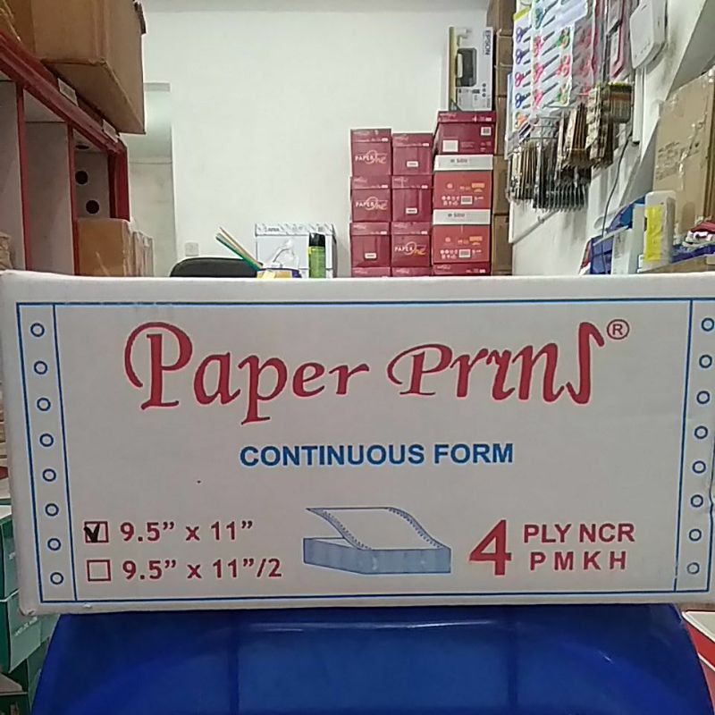

Continuous Form Paperprins 9,5" x 11" 4ply Full