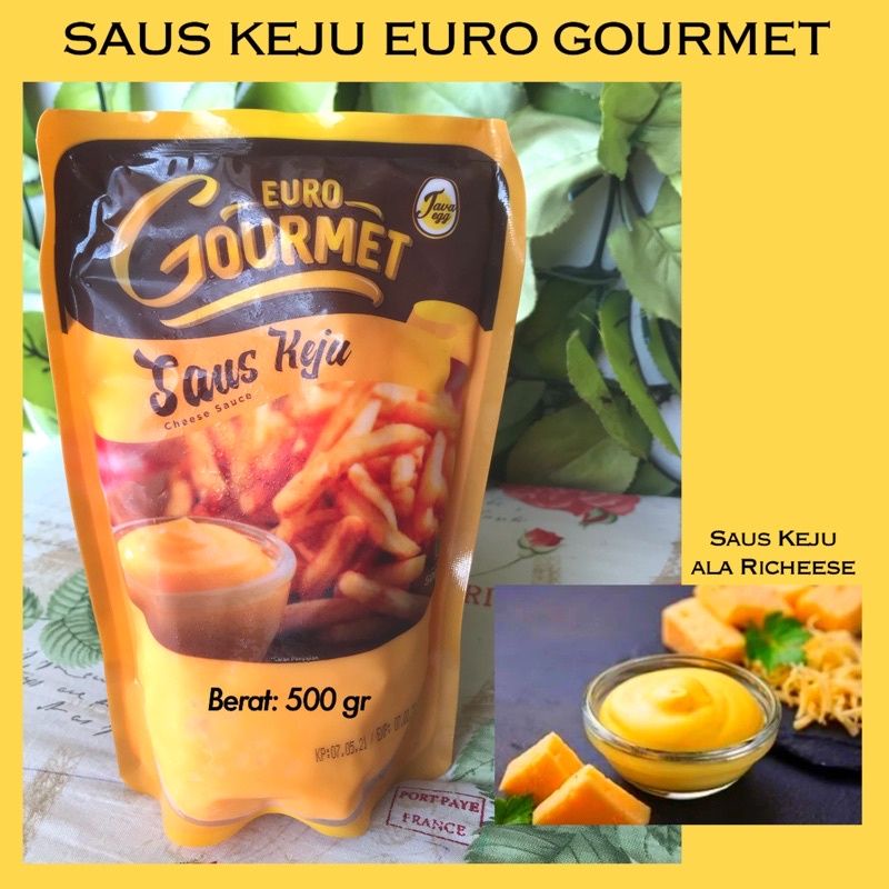 

Sause saus Keju Euro Gourmet Cheese krim 500gr 1/2kg