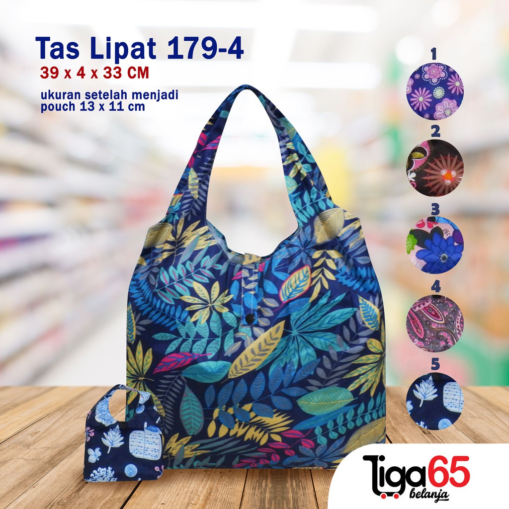 Tas belanja lipat / Tahan Air / ECOBAG / BAG MULTIFUNGSI / Tas lipat 179-4