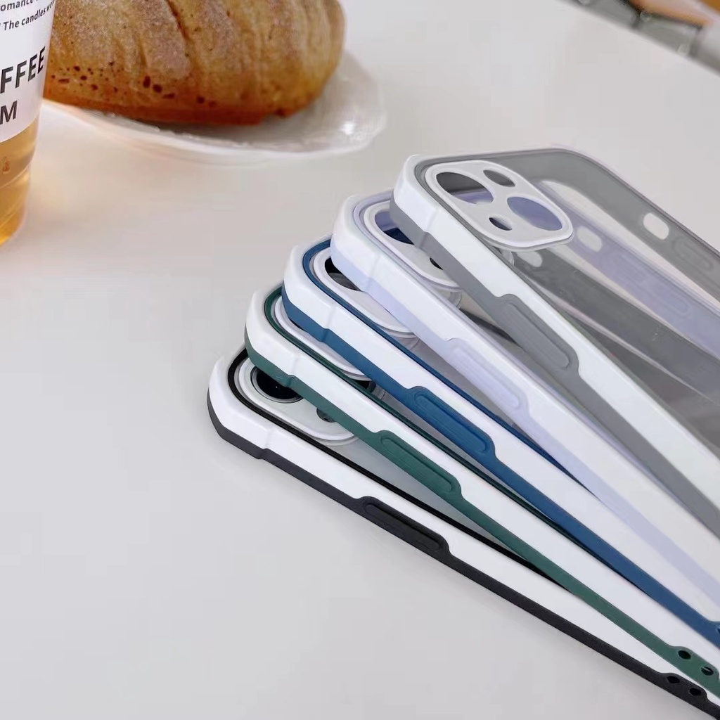 Case Transparan Tahan Jatuh Untuk iPhone 13 Pro MAX 12 Pro 11 Pro MAX X XR XS MAX 7 Plus 8 Plus