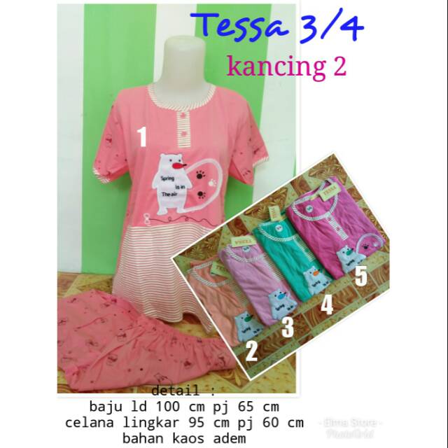 Baju Tidur Kaos Tessa Shopee Indonesia