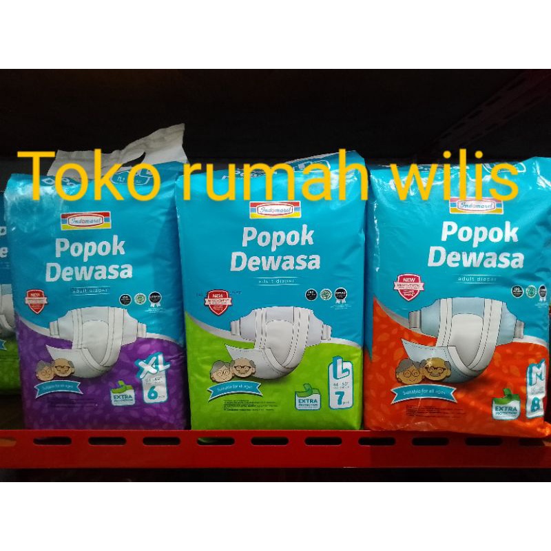 Diapers popok dewasa indomaret tipe perekat