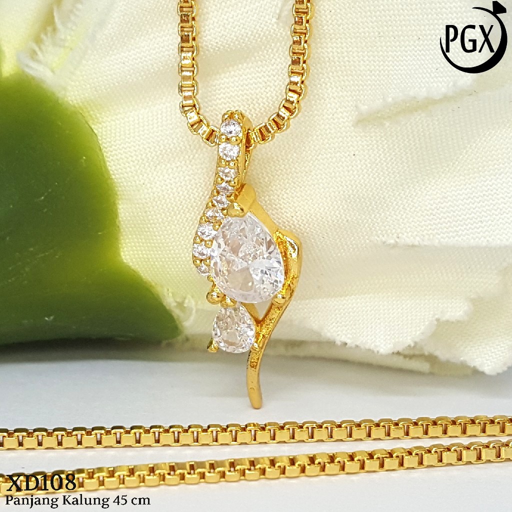 PGX Kalung Wanita Xuping Perhiasan Lapis Emas Aksesoris Fashion Premium - XD108