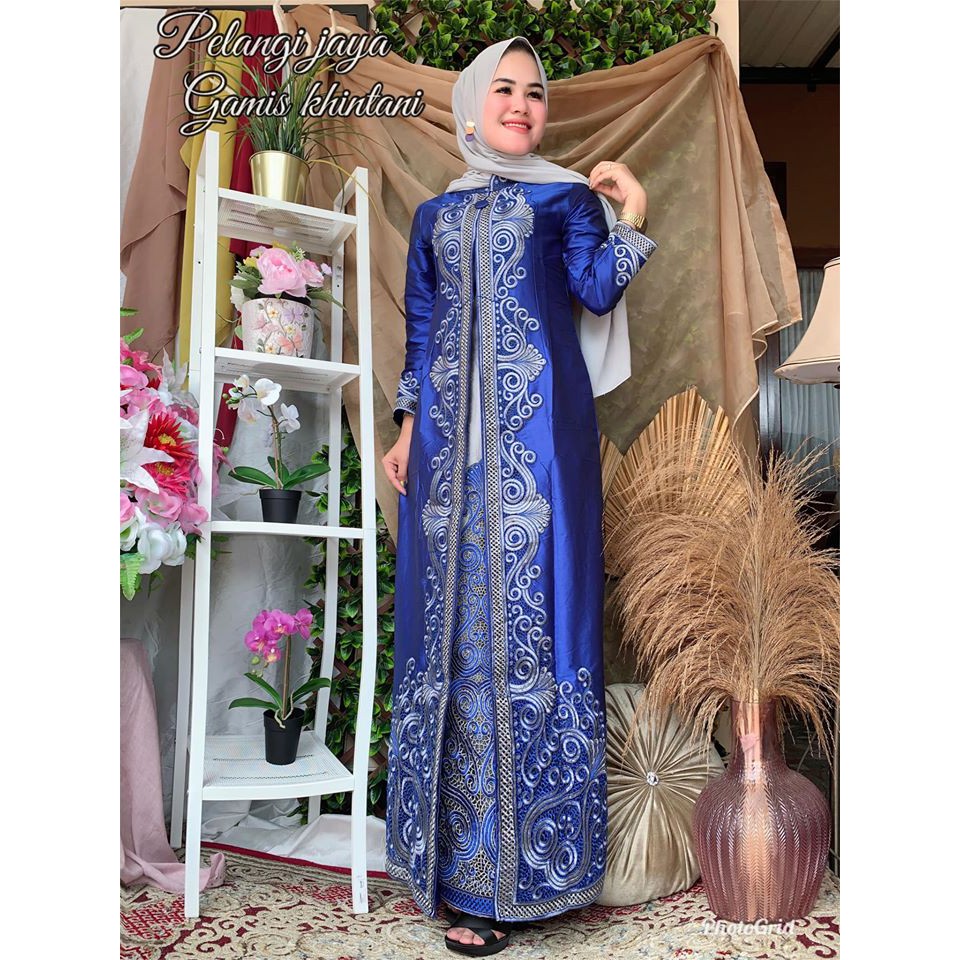 Gamis Khintani Abaya Tafeta Dress Muslim