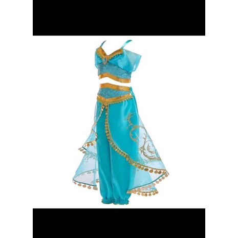 Kostum Princess Jasmine Disney Alladin Baju Pesta Dress Kado Anak