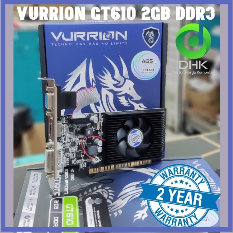 VGA VURRION NVIDIA GT 610 2GB DDR3