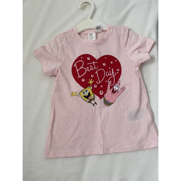 H&M x Spongebob T-Shirt Sz 9-24m