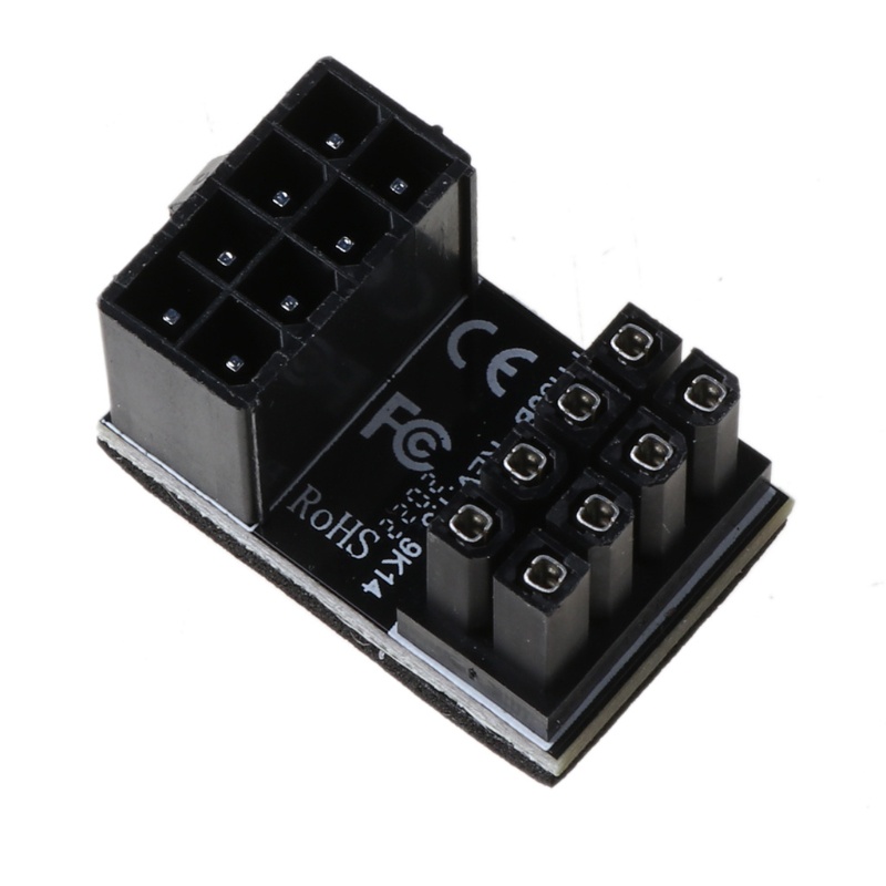 Btsg ATX 8pin Male Adaptor Daya 180derajat Siku Female Untuk Desktops Graphics Card