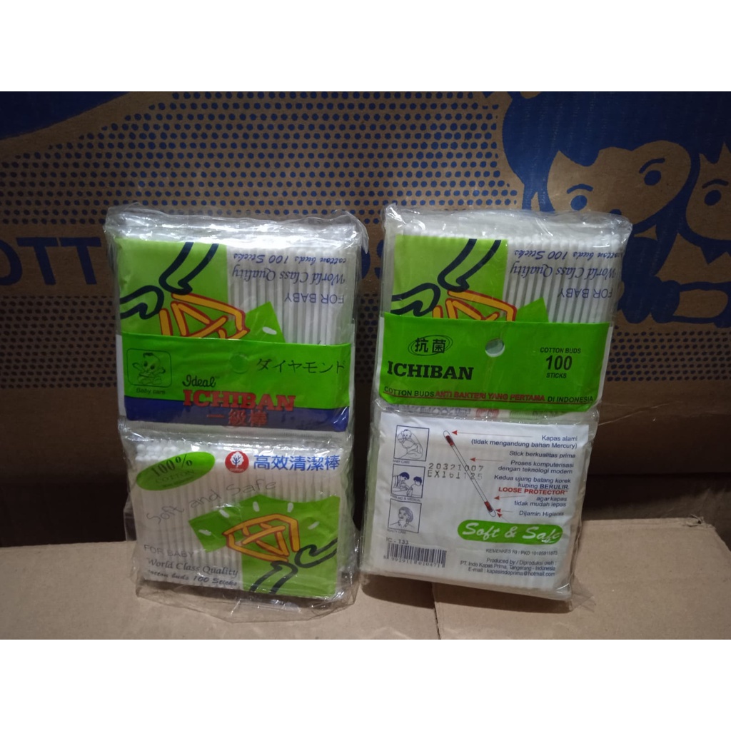 Ichiban Cotton Buds Extra Pack 100 IC133