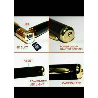 Dijual kamera mini berbentuk pena  spy pen camera Berkualitas