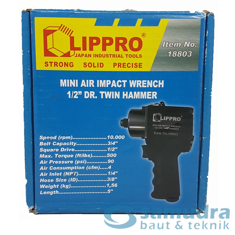 LIPPRO AIR IMPACT WRENCH 1/2 INCHI - ALAT BUKA BAUT 18803