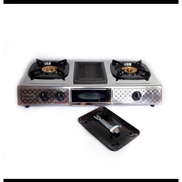 Rinnai RI-524A Kompor Gas 2 Tungku + Pemanggang