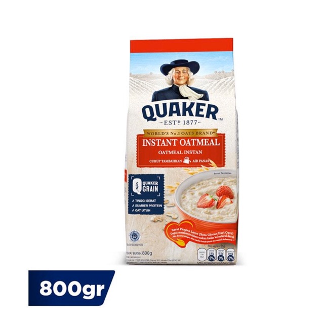 

QUAKER Instant Oatmeal [800 g] untuk Dewasa