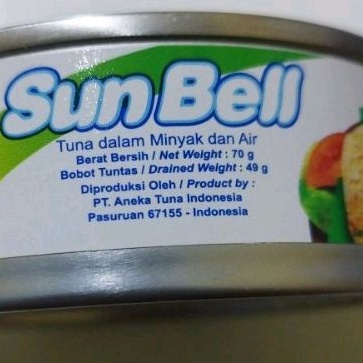 Umpan Pancing SunBell KATSUO 70 Gram Sunbel Sun Bell Tuna Kaleng exp. 22 sept. 2025