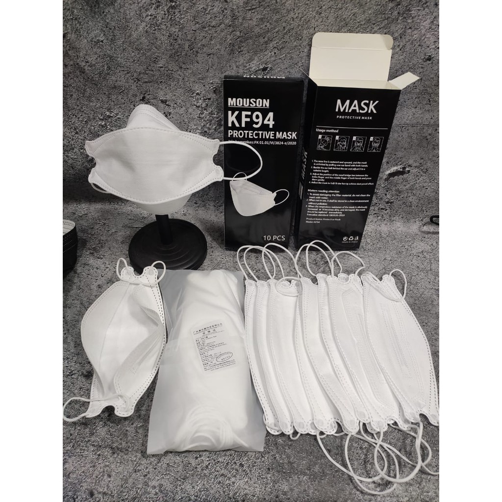 MASKER KF94 MOUSON WHITE ISI PROTECTIVE MASK - MEDICAL  psbb