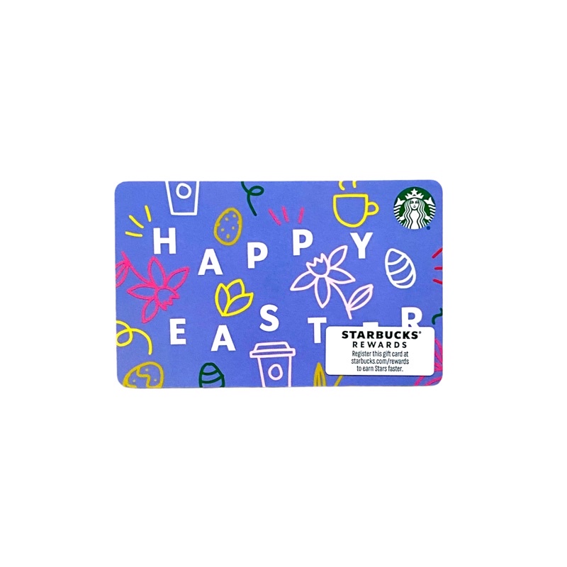 Starbucks Card Happy Easter 2022 Kartu Paper US