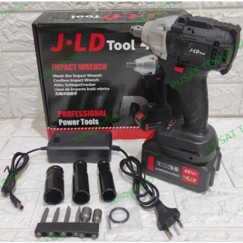 JLD 48S CORDLESS IMPACT WRENCH 48V BOR BUKA BAUD KUNCI 48 VOLT