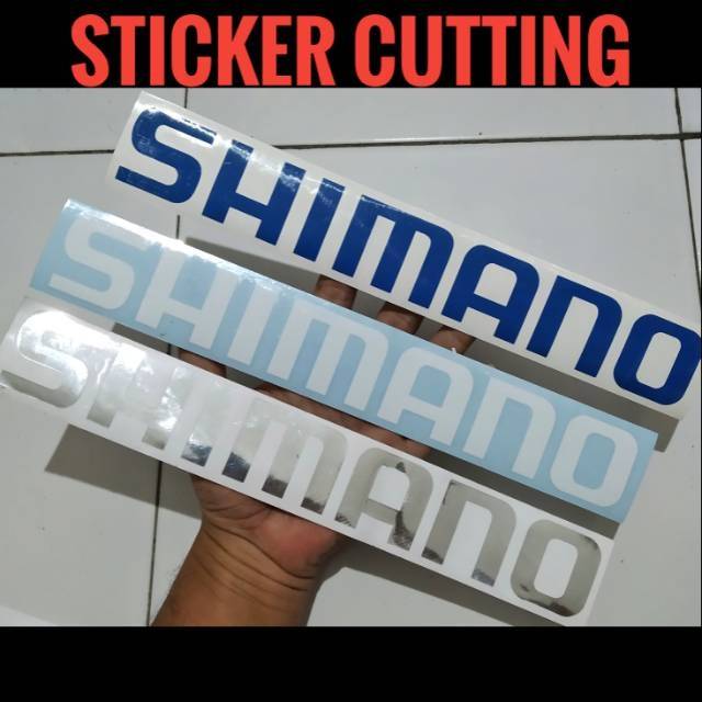 Sticker cutting shimano stiker logo