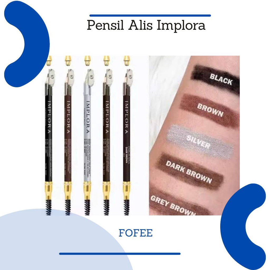 [LOCAL] - Implora Pensil Alis BPOM / Eyebrow Ppencil Kode PA11