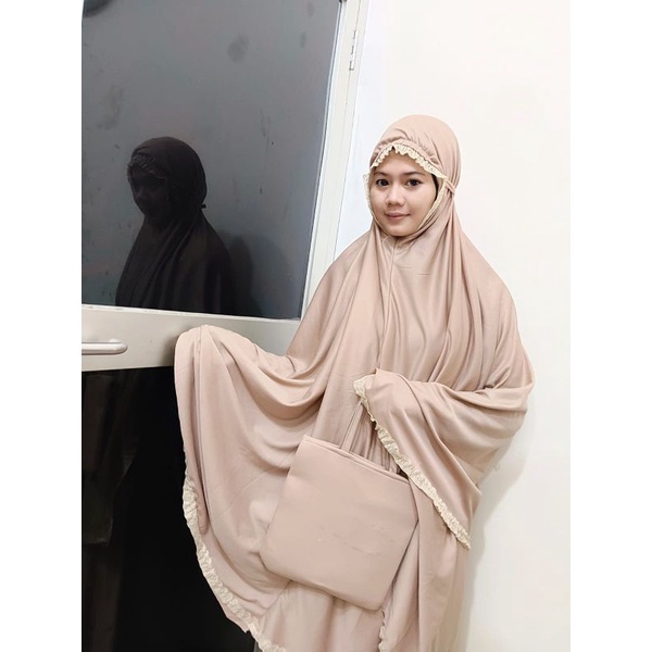 Mukena Embos Dewasa Khusus Putih