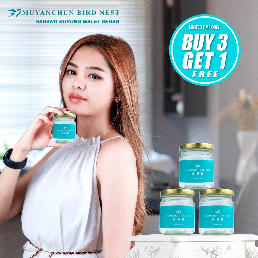 

Paket Hemat Beli 3 Gratis 1 // Sarang Burung Walet 100% Alami Premium Patahan 230 ml Birdnest Minuman Makanan Ibu Hamil Imunne Booster Kesehatan Freshly Boiled Bird’s Nest By Muyanchun birdnest