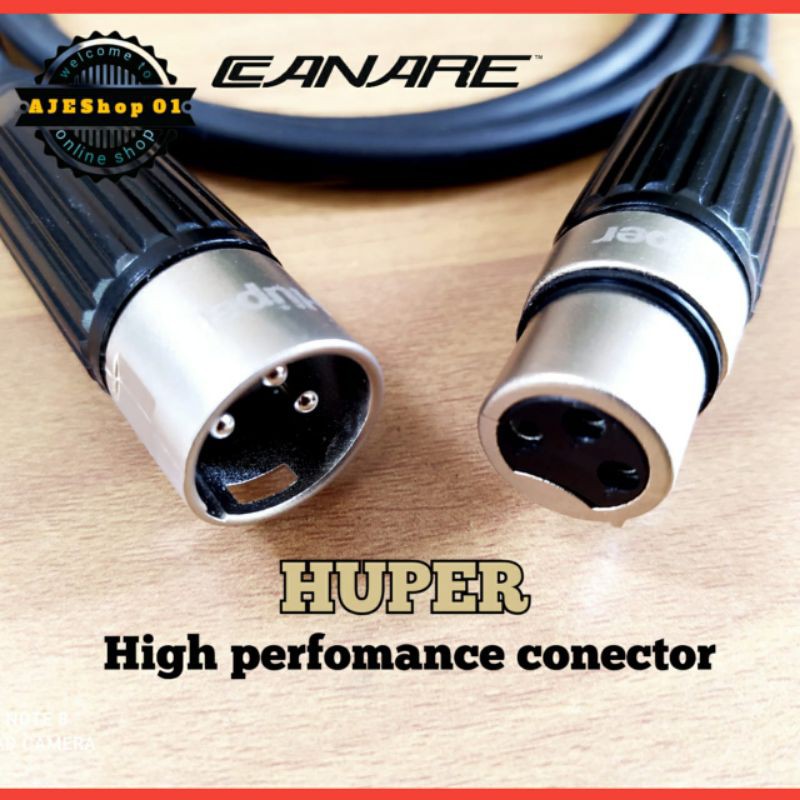 Kabel xlr male to female high perfomance conector