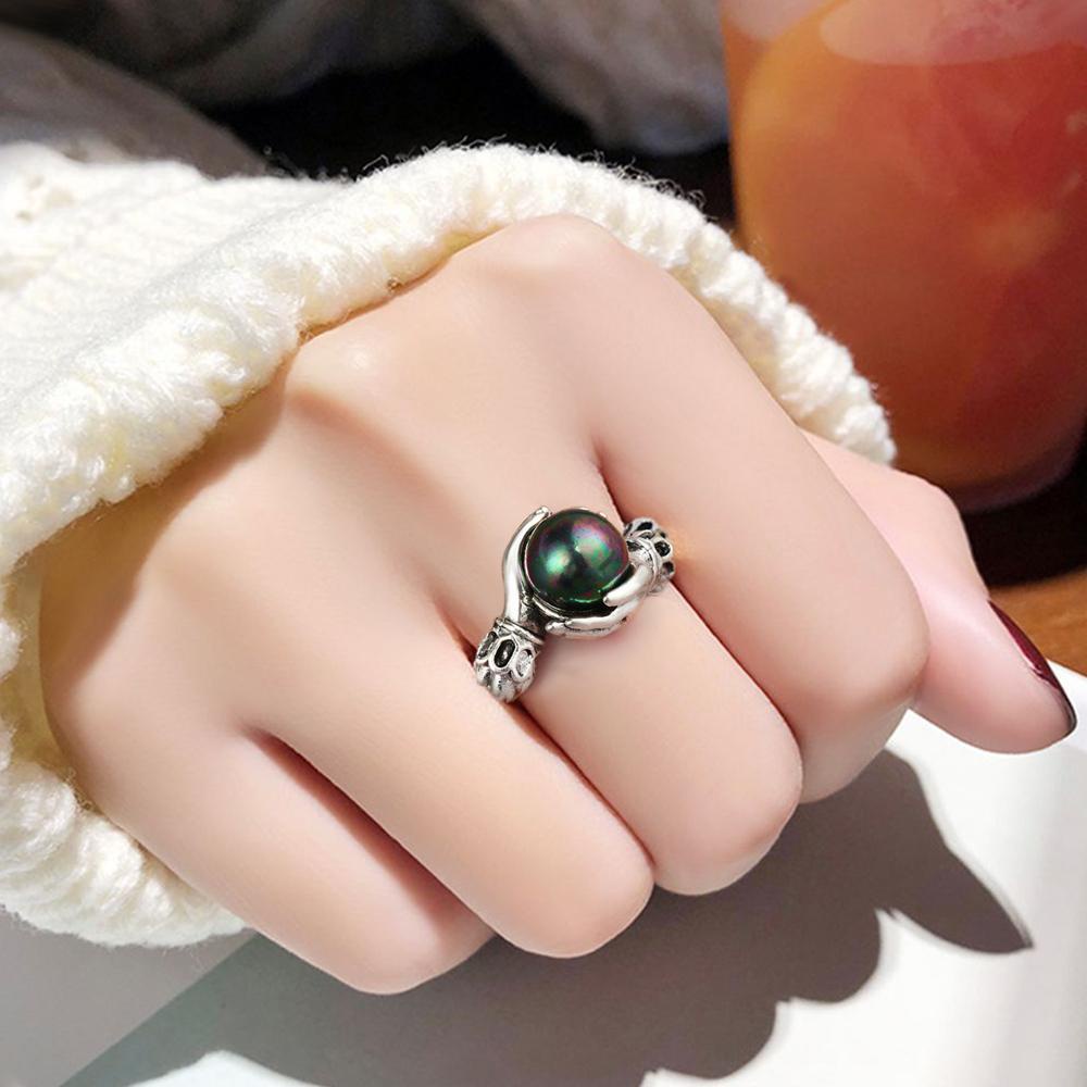 Cincin Jari Nanas Jari Fashion Pernikahan Stainless Steel Memegang Permata