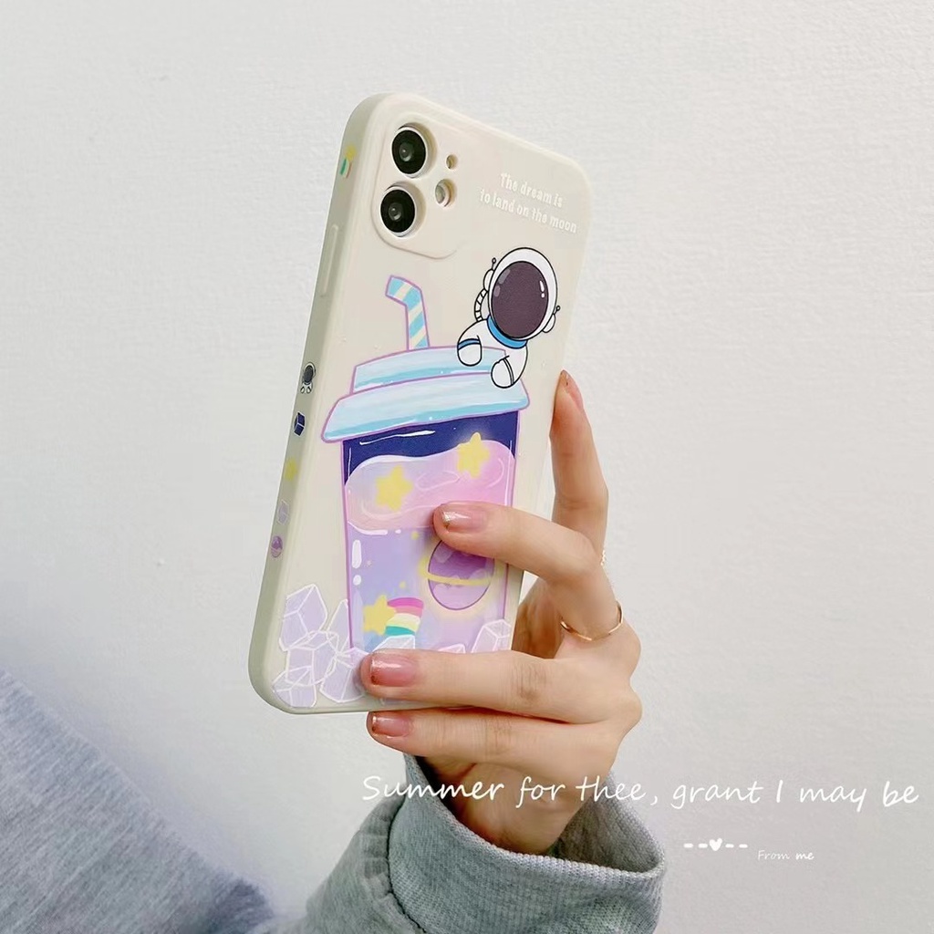 Casing Silikon Motif Astronot Untuk Vivo Y12s Y20 Y20i Y20s Y11 Y12 Y15 Y17 Y19 Y30 Y95 Y93 Y91C Y91 Y50 Y7S S1 Y2123 V20SE V21