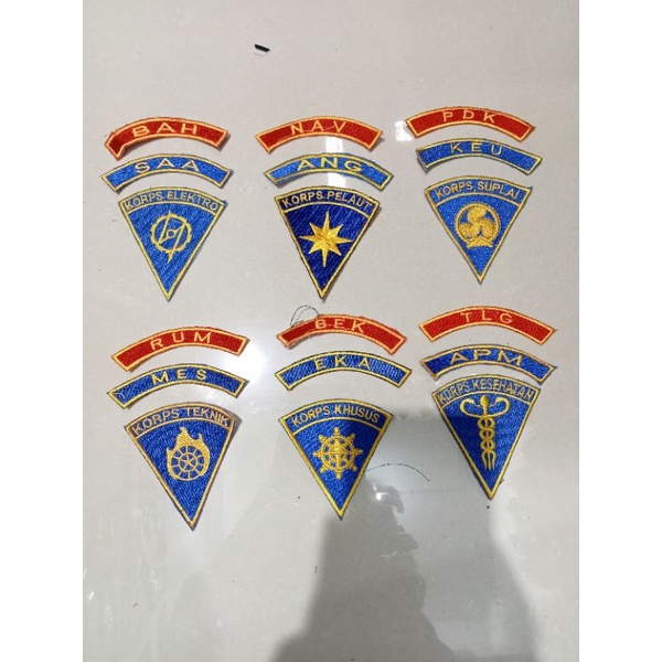 korps pdh TNI /korps pelaut/suplai/elektronik/kesehatan/teknik/khusus