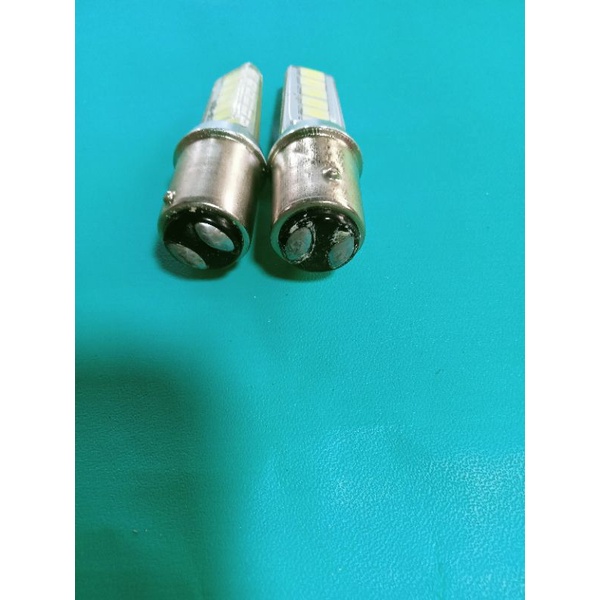 2pcs lampu stop jelly 12 mata/bohlam stop jelly 12 mata cahaya putih buat mobil 12volt