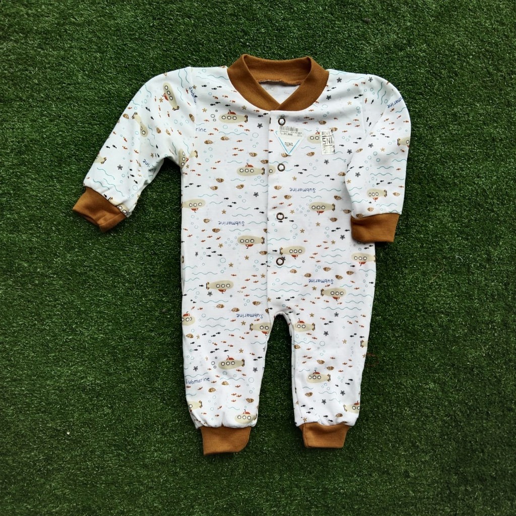 Nova Baju Kodok Bayi - Jumper Bayi - Baju Baby Motif Kapal Selam (0-3M)
