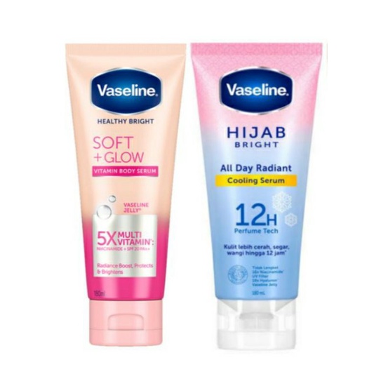 Promo  Vaseline Serum Soft Glow & Hbl Hijab Bright 180ML