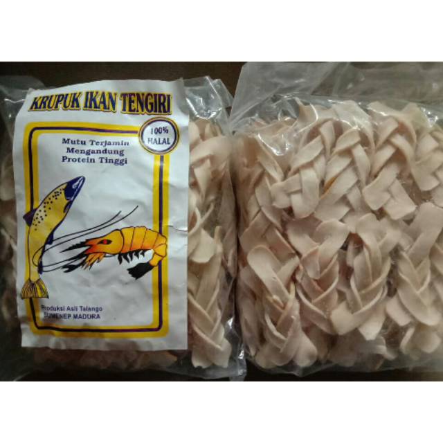 

Krupuk kepang ikan tenggiri..