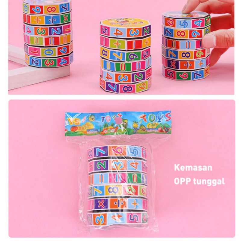 mainan edukasi anak mainan digital kubikasi mainan digital penambahan DIY original