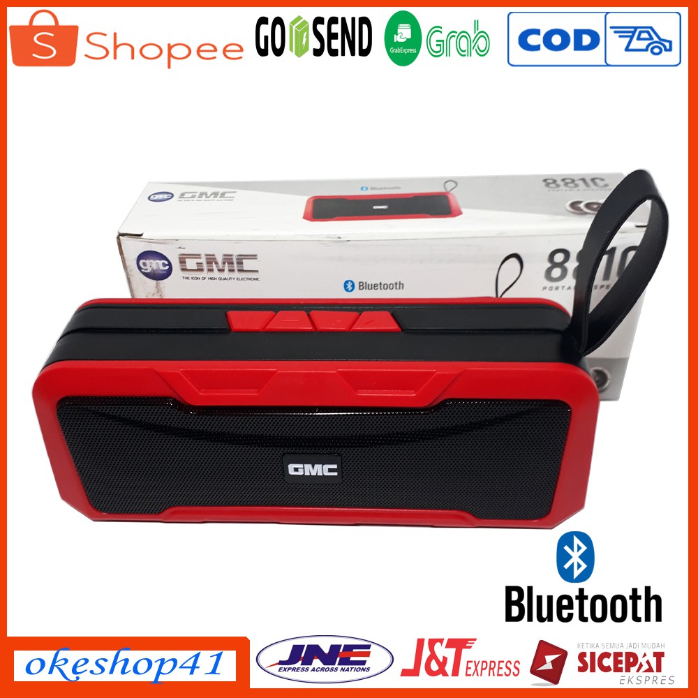 Jual GMC Speaker Mini Bluetooth 881C Portable Speaker USB + FM Radio