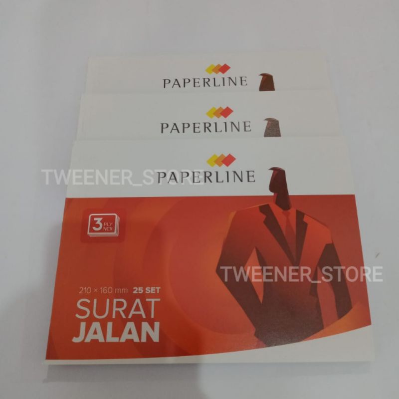 

Paperline Surat Jalan NCR 3ply 25sheets/lembar | 210x160mm PPL SJ B3 NCR TK