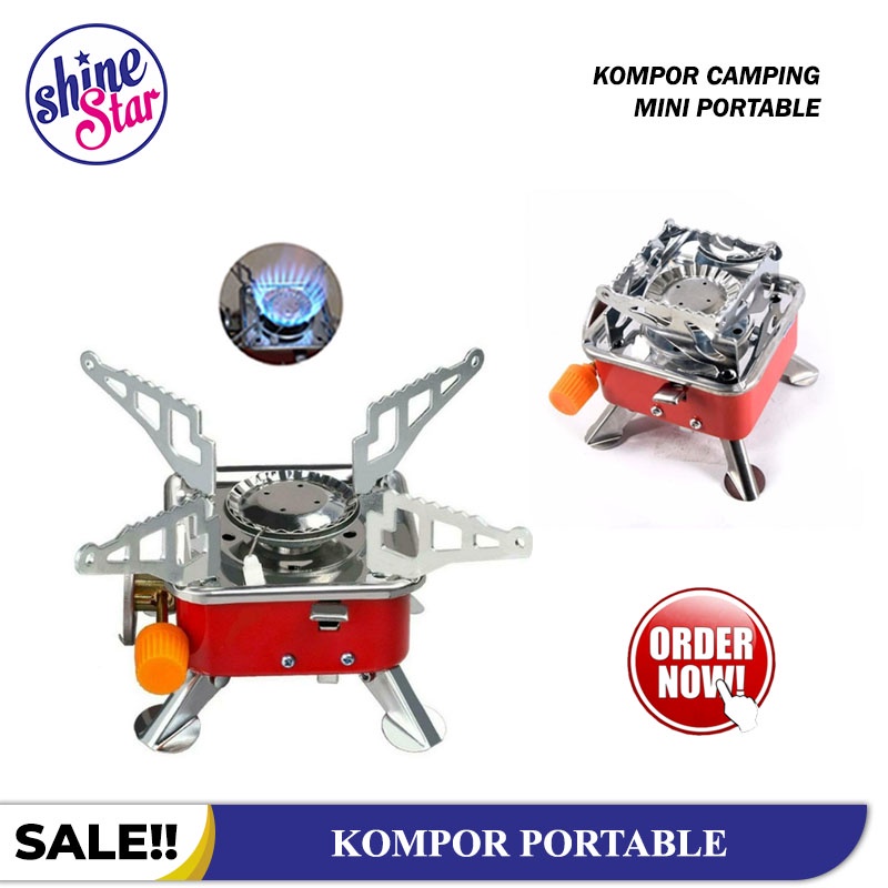 SHINE STAR - Kompor Camping Gas Kotak Mini Portable Stove Gas Kompor Portable / Kompor Mini Portable / Kompor Camping