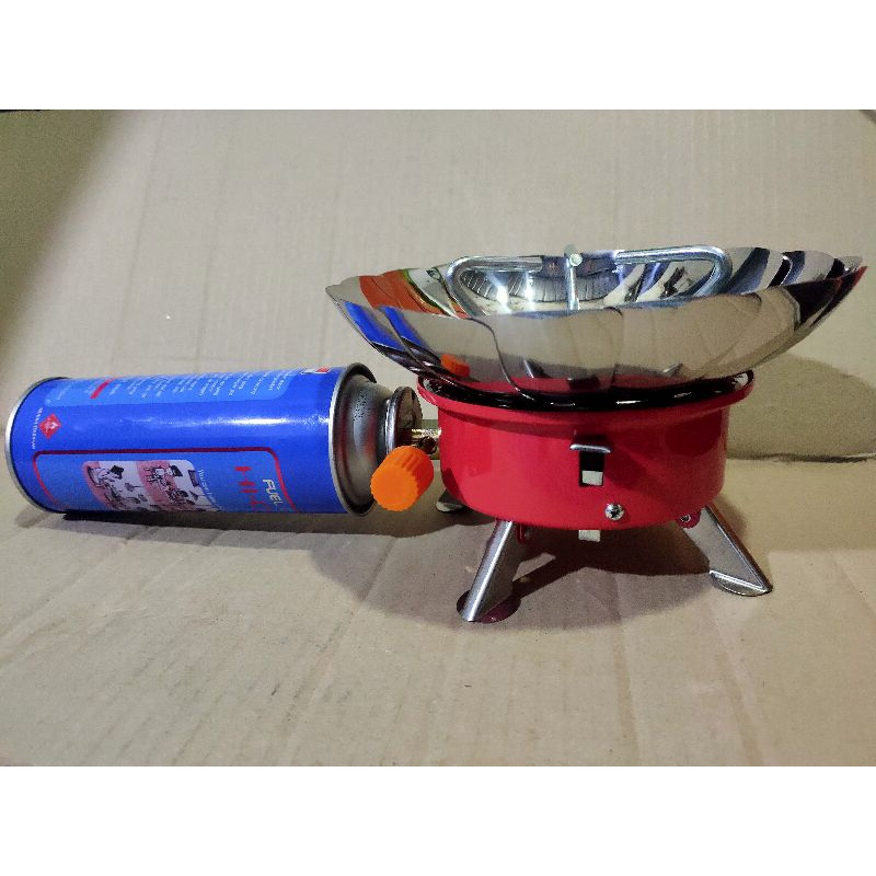 kompor camping portable Anti badai kotak windproof utralight murah terlaris cod bayar di rumah