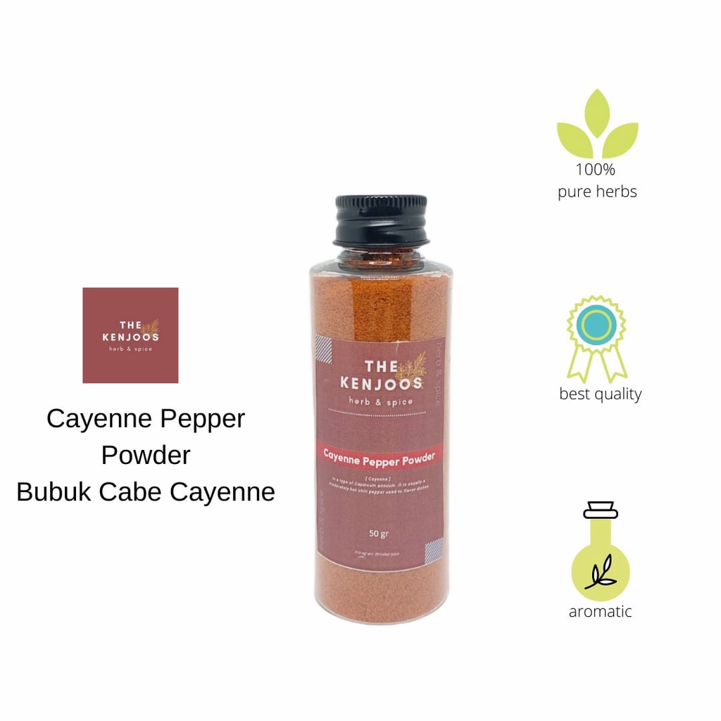 

Cayenne Pepper / Bubuk Cayenne The Kenjoos 50gr