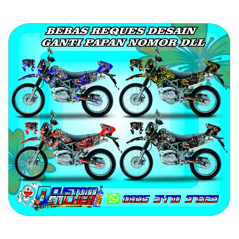DECAL KLX DTRACKER/DECAL KLX GORDON/DECAL KLX OLD/DECAL KLX BF