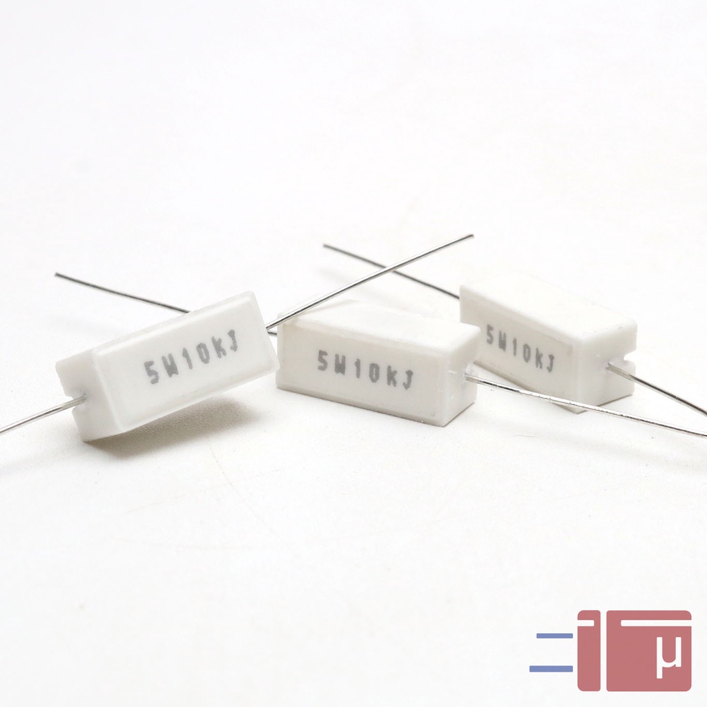 Resistor Kapur 10K 5W Taiwan Kaki Tembaga