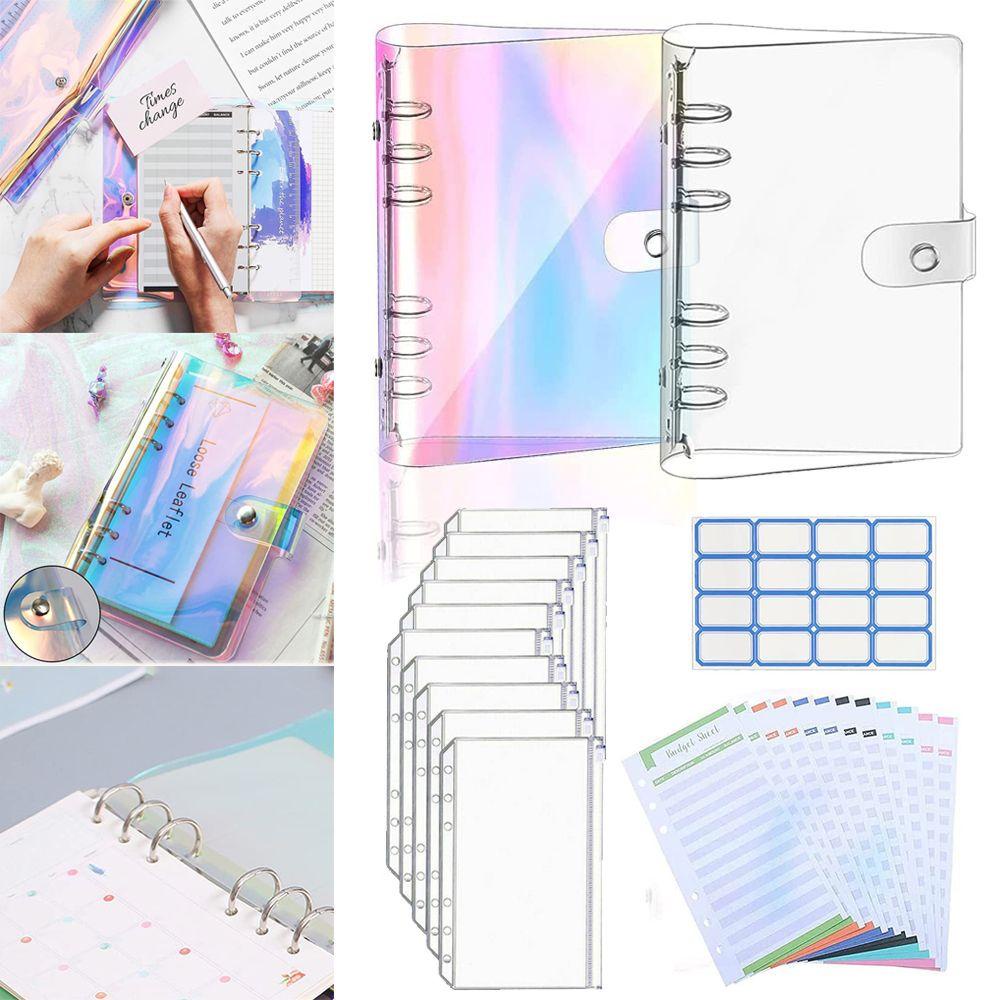 Pineapple A6 PVC Notebook Binder Soft Budget Sheets Stiker Tulisan Tangan Loose-Leaf Folder