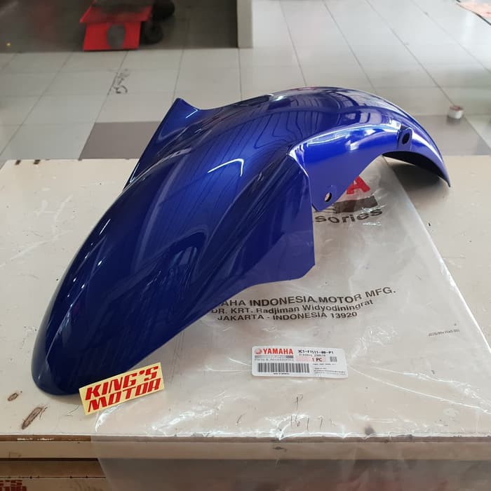 spakbor depan vixion OLD, LAMA (3C1) BIRU ASLI YAMAHA